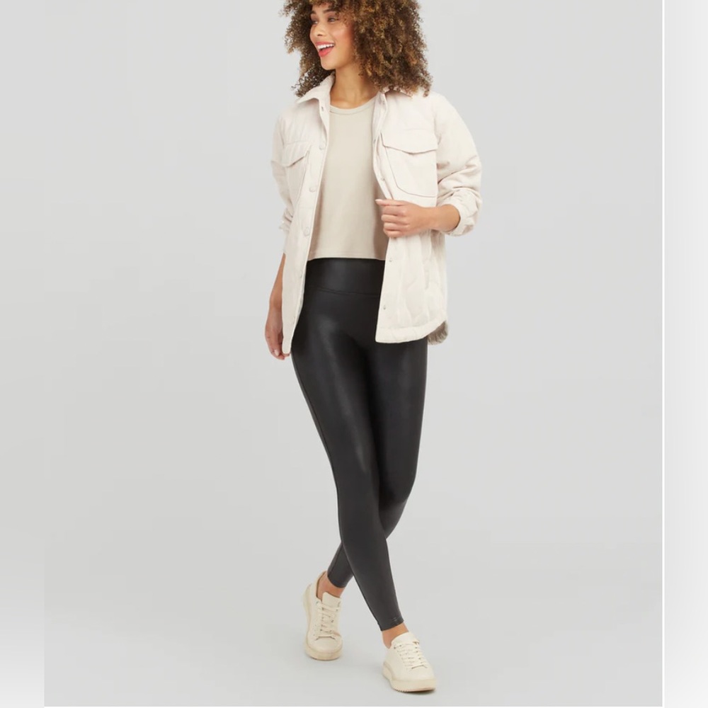 NWT SPANX Faux Leather legging - Black - XS Regular